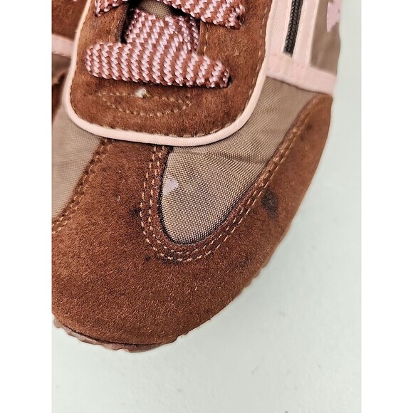 Vintage Y2K Kangaroos Lotus Sd Brown And Pink Zip Pocket Running Shoe Size 5 - Picture 3 of 9